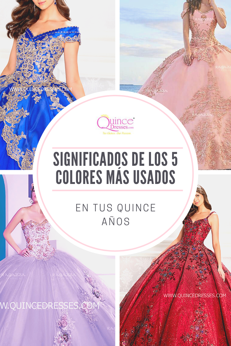 Significados de los 5 Colores más usados en 15 años