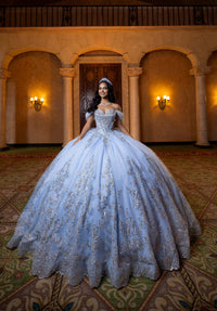 Morilee Style 4080013 - Light Blue/Silver