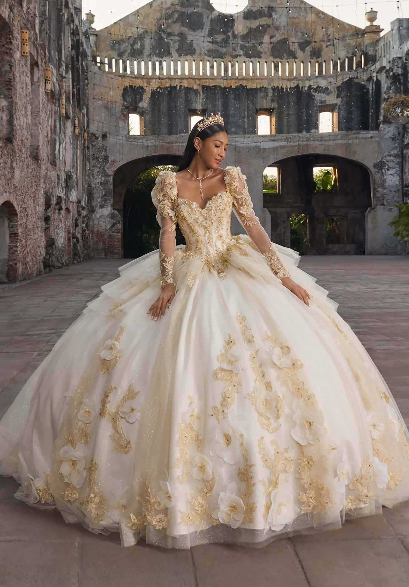 Morilee Style 89558 - Champagne/Nude/Gold