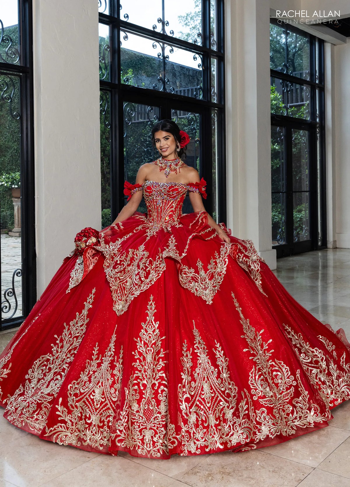 Rachel Allan Style RQ1180 - DEEP RED GOLD