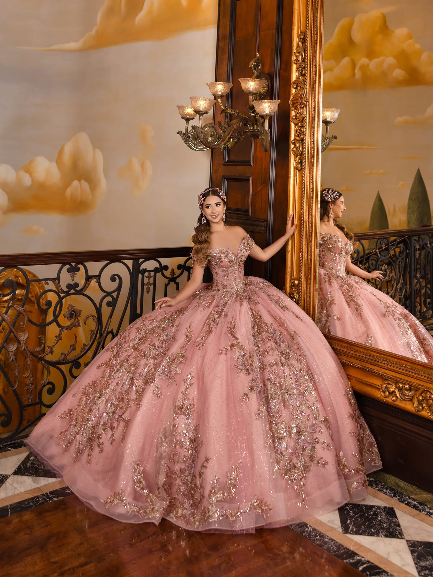 House of Wu Style 80037 - Dusty Rose Multi