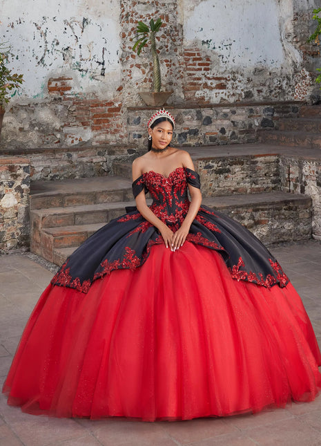 Morilee Style 89544 - Black/Scarlet