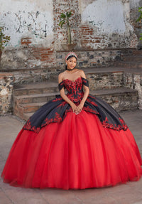 Morilee Style 89544 - Black/Scarlet