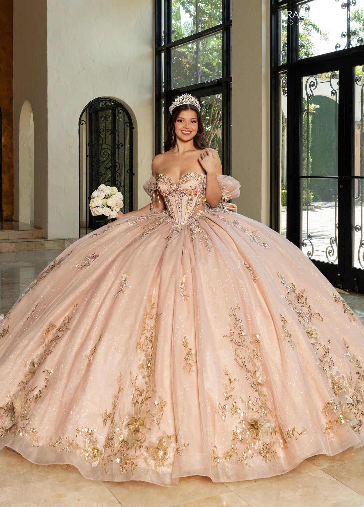 Rachel Allan Style RQ3174 - CHAMPAGNE MULTI