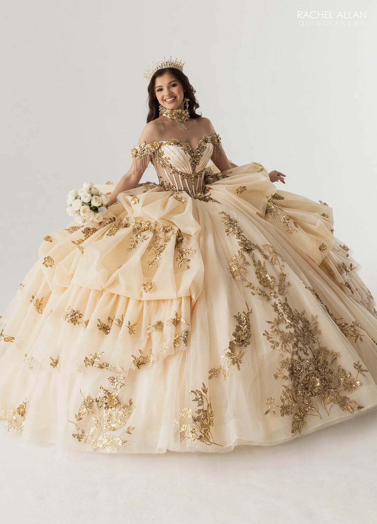 Rachel Allan Style RQ6014 - CHAMPAGNE GOLD