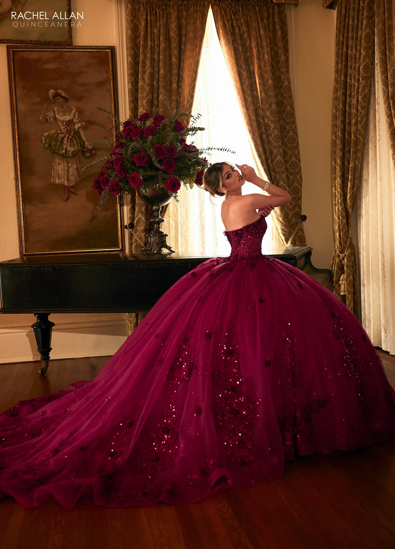 Rachel Allan Style RQ1163 - BURGUNDY