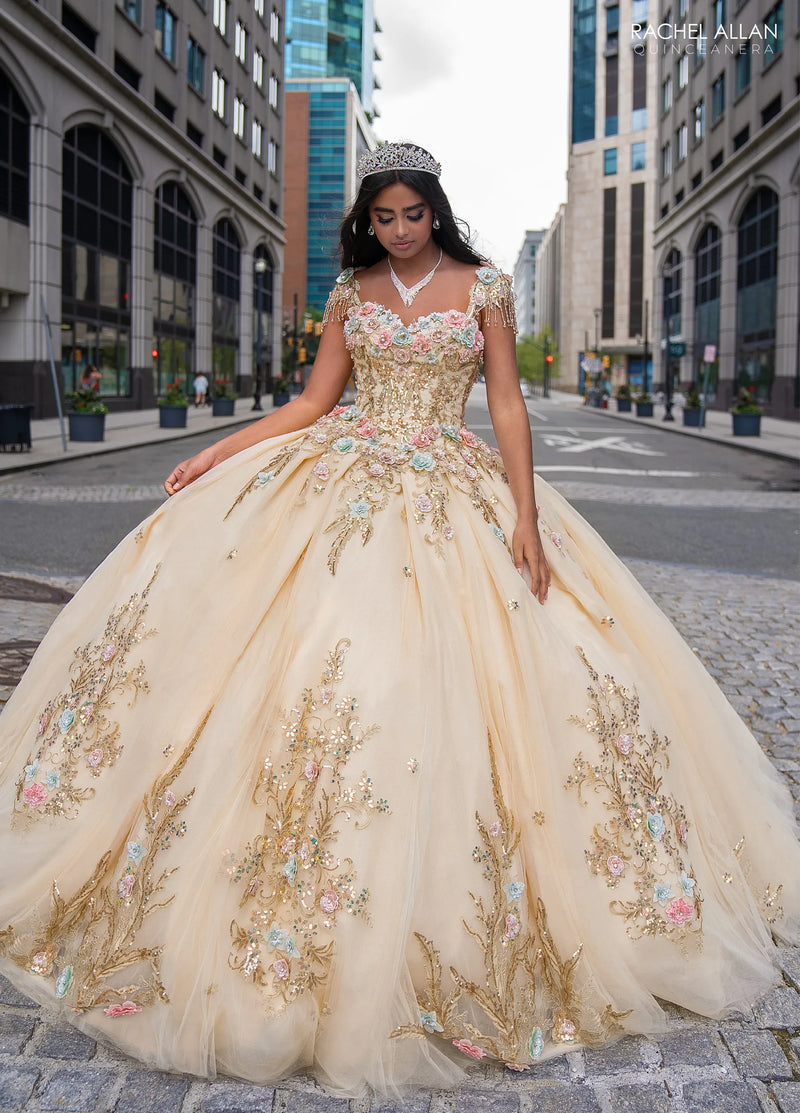 Rachel Allan Style RQ3126 - CHAMPAGNE GOLD MULTI