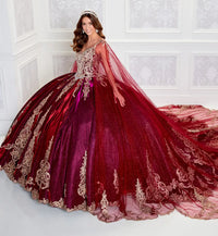 Princesa Ariana Vara PR22141 - Merlot/Gold