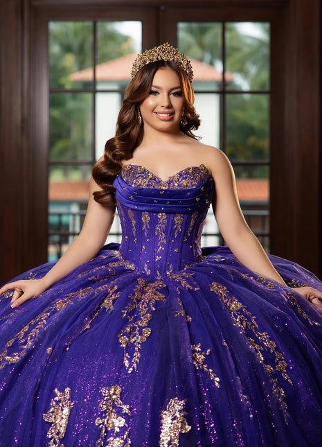 Morilee Style 89481 - Dark Purple/Gold