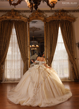 Rachel Allan Style RQ1198 - CHAMPAGNE GOLD IVORY
