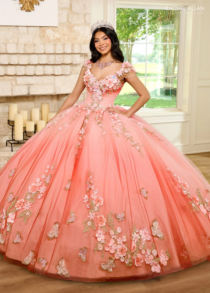 Rachel Allan Style RQ3125 - CORAL OMBRE