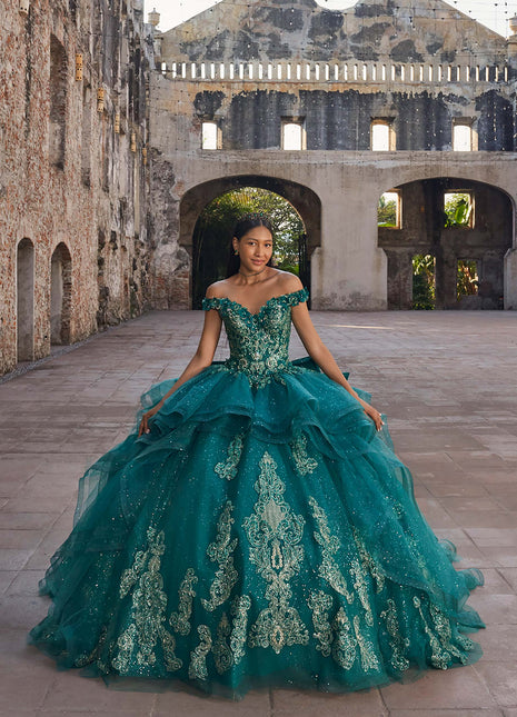 Morilee Style 89556 - Emerald/Gold