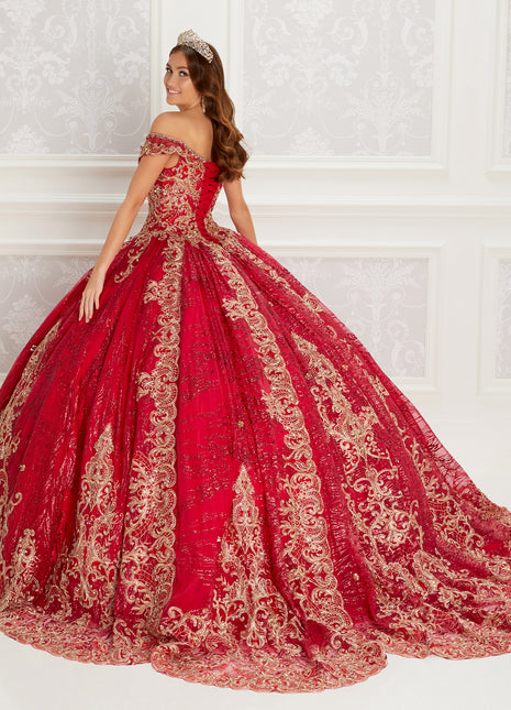 Princesa Ariana Vara PR22148 - Dark Red/Gold