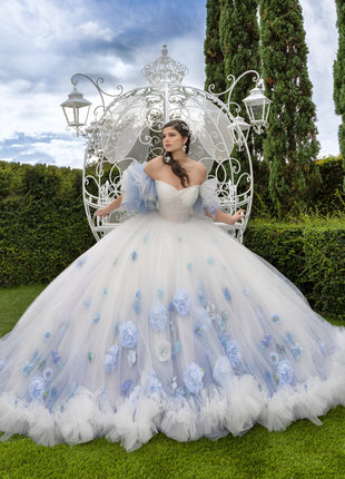 House of Wu Style 80025 - Ivory/Blue Floral