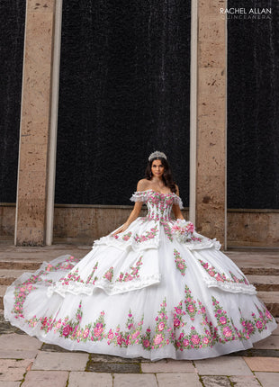 Rachel Allan Style RQ5015 - WHITE FUCHSIA