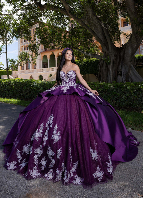 Morilee Style 4080016 - Purple/White/Silver