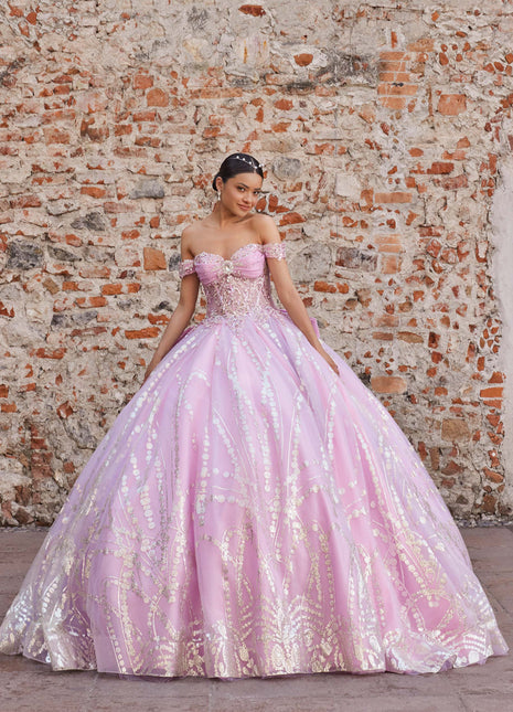 Morilee Style 89557 - Pansy Purple/Pucker Up Pink/Silver
