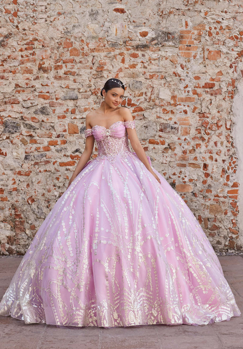 Morilee Style 89557 - Pansy Purple/Pucker Up Pink/Silver
