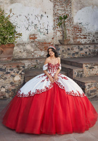 Morilee Style 89544 - Ivory/Sangria/Scarlet