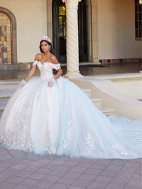 House of Wu Style 26055 - Aqua/Pink