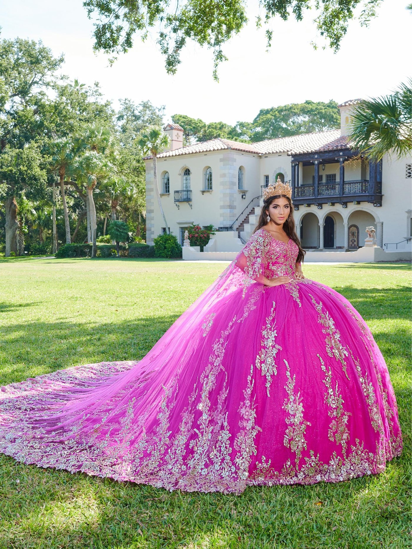 House of Wu Style 26083 - Magenta/Gold