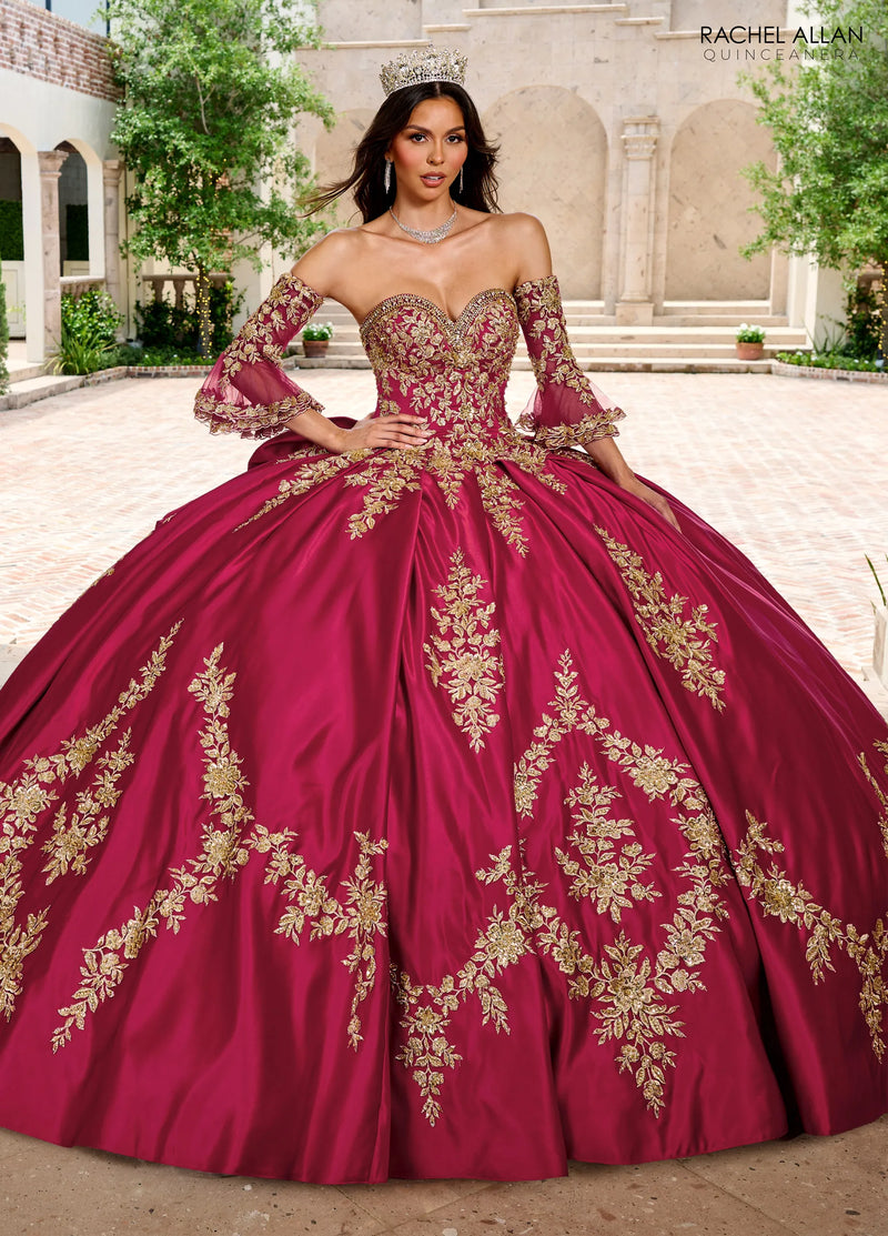 Rachel Allan Style RQ2217 - BURGUNDY GOLD