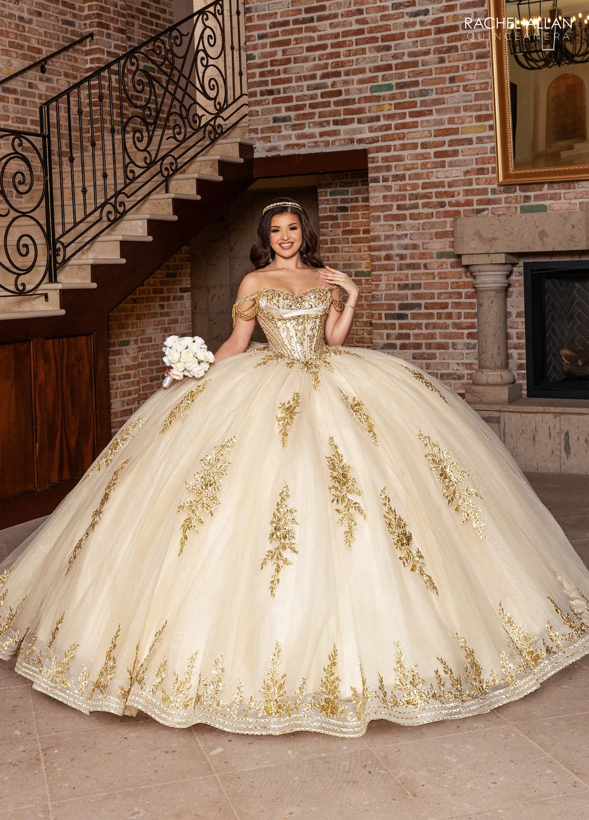 Rachel Allan Style RQ1187 - CHAMPAGNE GOLD