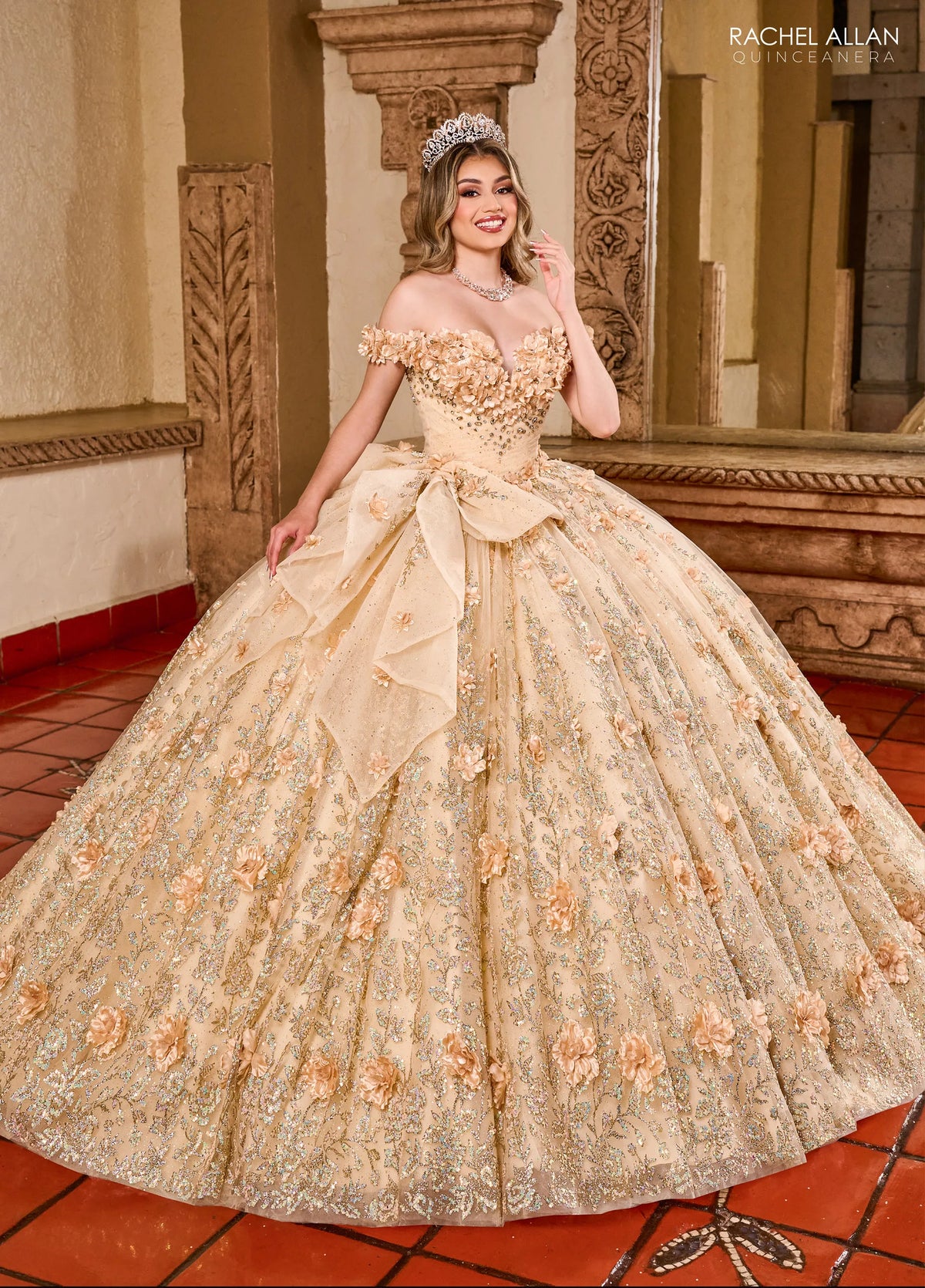 Rachel Allan Style RQ1141 - CHAMPAGNE GOLD