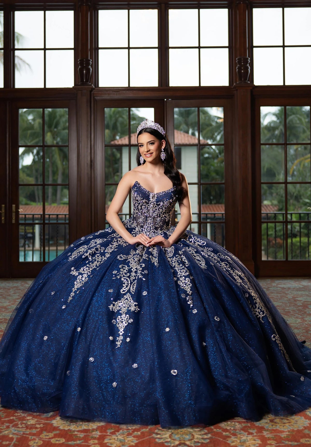 Morilee Style 4080008 - Navy/Silver