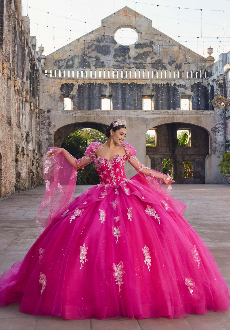 Morilee Style 89548 - Fuchsia/Silver