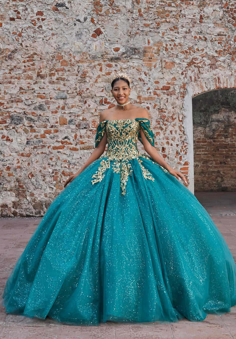 Morilee Style 89535 - Emerald/Gold