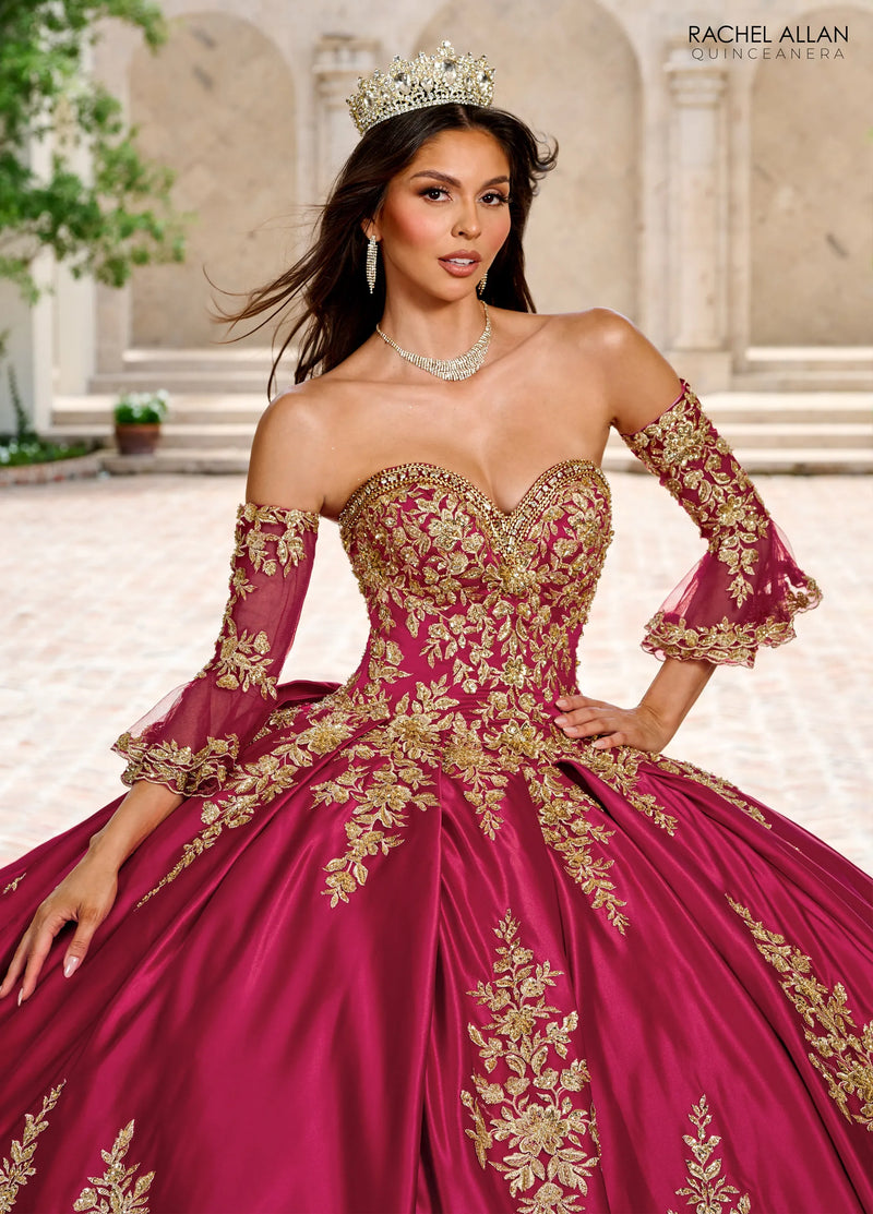 Rachel Allan Style RQ2217 - BURGUNDY GOLD