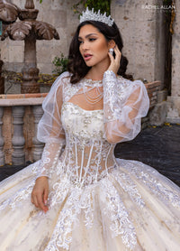 Rachel Allan Style RQ1172 - IVORY CHAMPAGNE