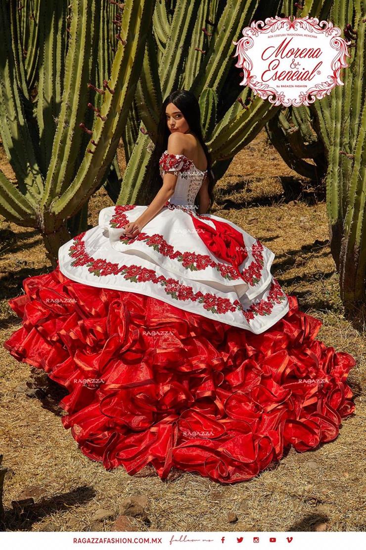 Ragazza Style MV17-117 - Ivory/Rojo