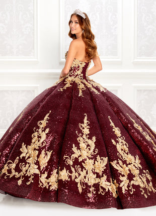 Princesa Ariana Vara PR22030 - Wine/Gold