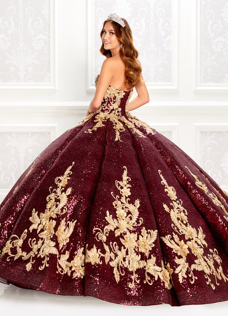 Princesa Ariana Vara PR22030 - Wine/Gold