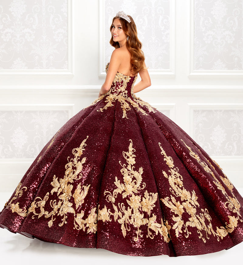 Princesa Ariana Vara PR22030 - Wine/Gold