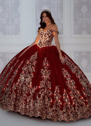 Princesa Ariana Vara PR12264 - Wine/Gold