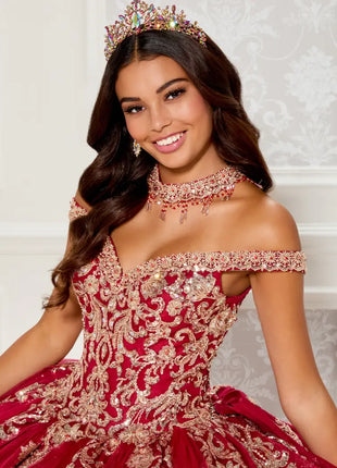 Princesa Ariana Vara PR30112 - Wine/Gold