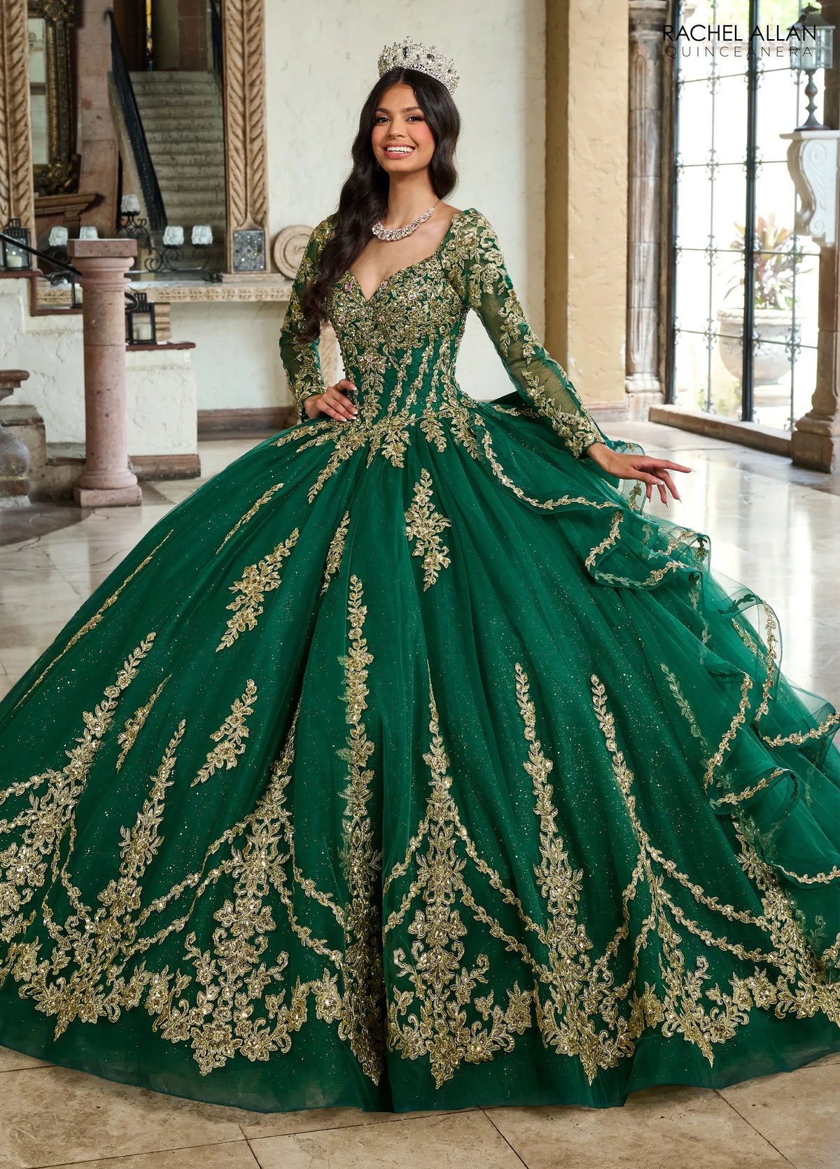 Rachel Allan Style RQ1137 - EMERALD GOLD