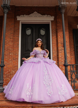 Rachel Allan Style RQ1198 - LILAC SILVER IVORY