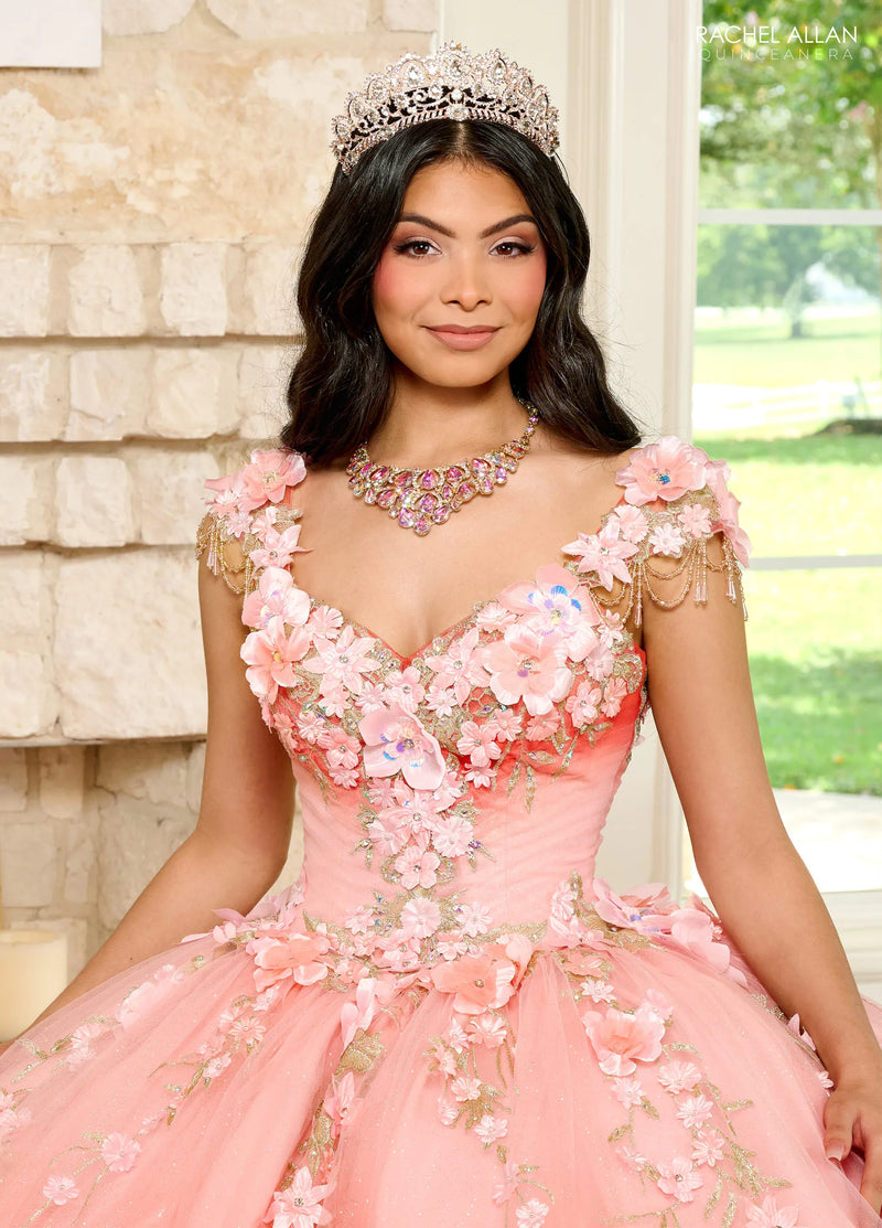 Rachel Allan Style RQ3125 - CORAL OMBRE