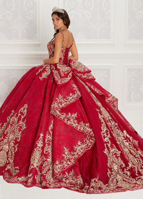 Princesa Ariana Vara PR22146 - Dark Red/Gold