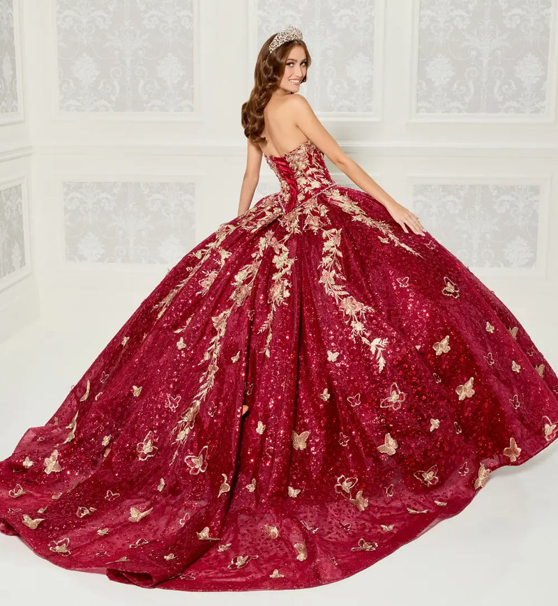 Princesa Ariana Vara PR30121 - Wine/Gold
