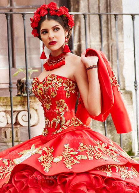 Ragazza Style M13-113 - Rojo/Oro/Plata