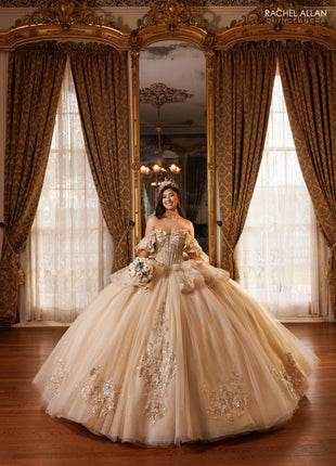 Rachel Allan Style RQ1198 - CHAMPAGNE GOLD IVORY
