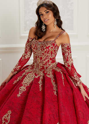 Princesa Ariana Vara PR22146 - Dark Red/Gold