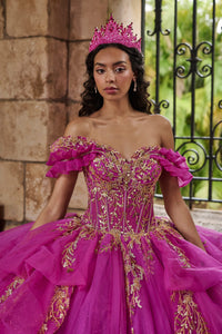 House of Wu Style 80055 - Magenta/Gold