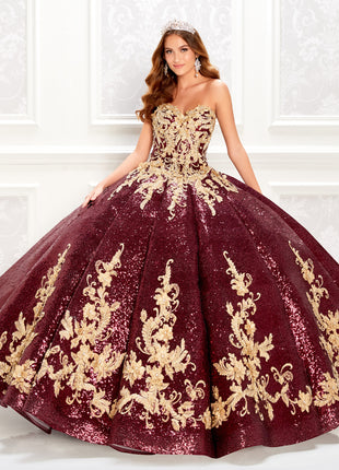 Princesa Ariana Vara PR22030 - Wine/Gold