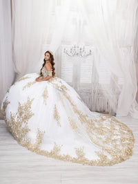 House of Wu Style 26022 - White/Gold